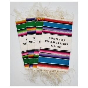 Vintage Midcentury Mini Woven Rugs